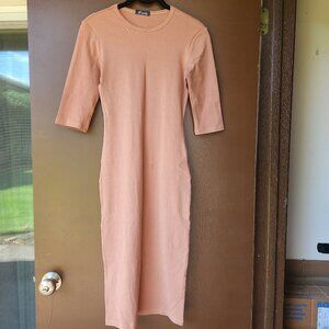 NWT TF Fashion ribbed-knit bodycon midi dress